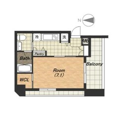 ISM谷町六丁目の物件間取画像